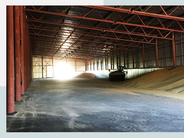 Строительство зернохранилищ в Анжере-Судженске