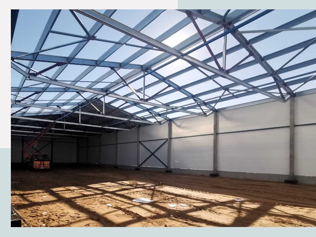 Строительство сенохранилищ в Анжере-Судженске