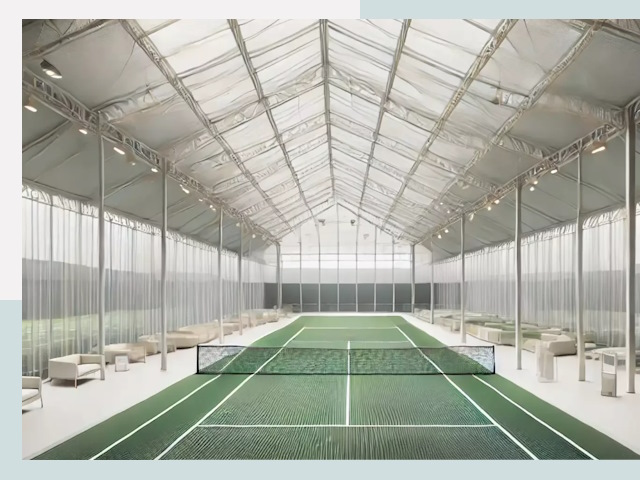 Строительство теннисных кортов в Анжере-Судженске