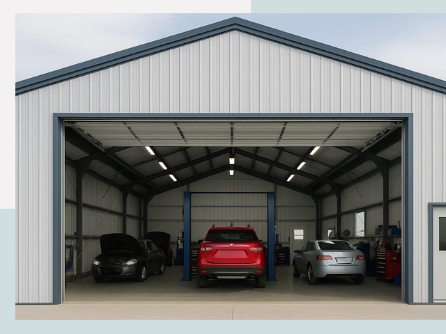 Ангары из сэндвич панелей от 615 руб. в Анжеро-Судженск