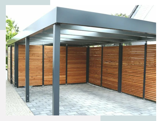 Навесы для парковки в Анжере-Судженске