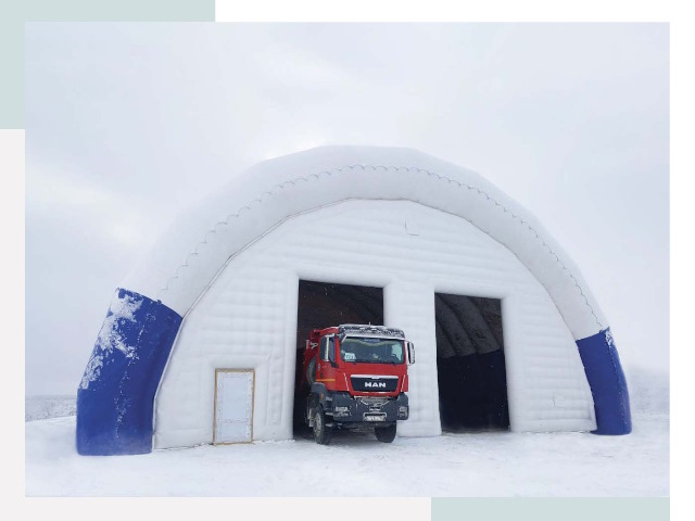 Мобильные ангары в Анжере-Судженске
