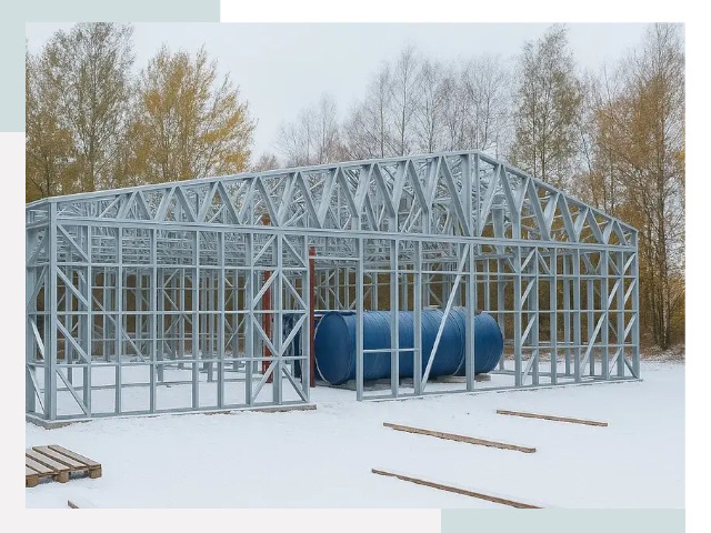 Металлические ангары в Анжере-Судженске