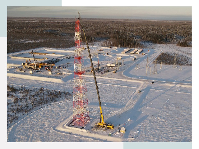 Мачты связи в Анжере-Судженске