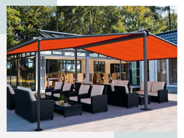 Навесы для кафе и ресторанов в Анжере-Судженске