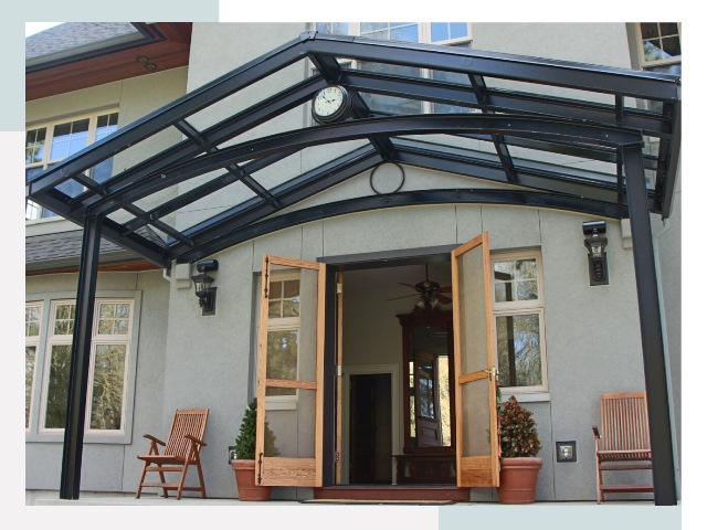 Козырьки металлические в Анжере-Судженске