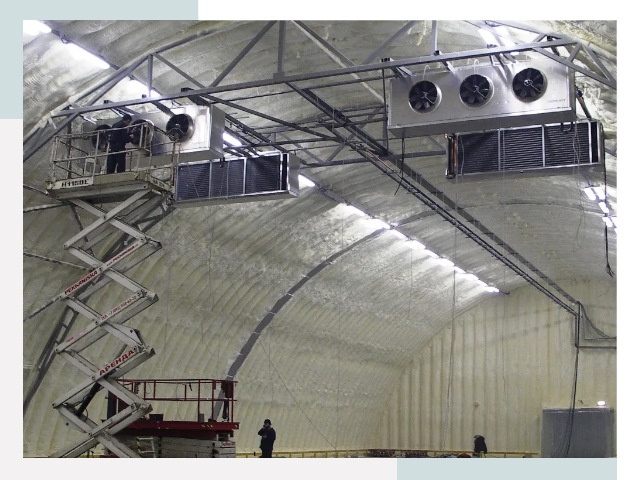 Оснащение ангаров в Анжере-Судженске