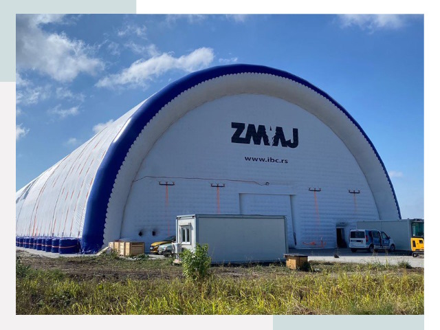 Брендирование ангаров в Анжере-Судженске