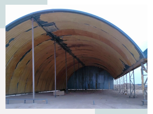 Реконструкция ангаров в Анжере-Судженске