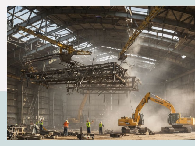 Демонтаж ангаров в Анжере-Судженске от 615 руб. за м²