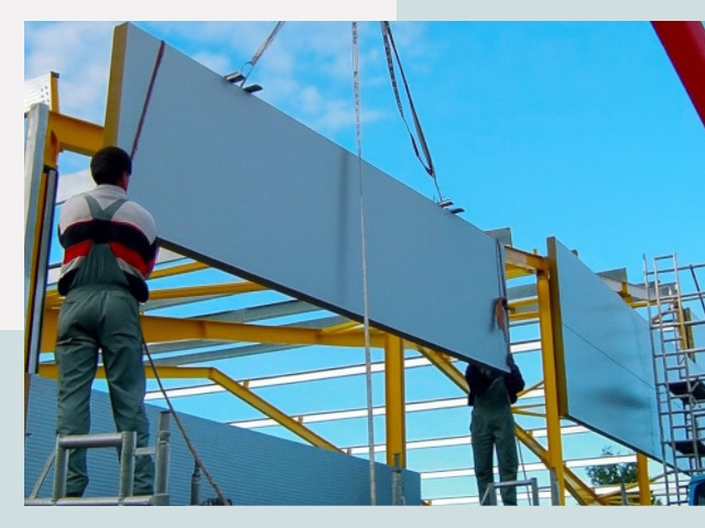 Монтаж сэндвич-панелей в Анжере-Судженске от 615 руб.