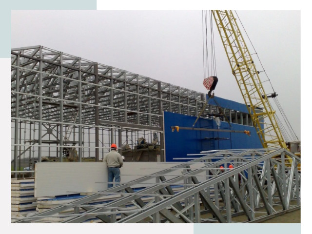 Монтаж ангаров в Анжере-Судженске